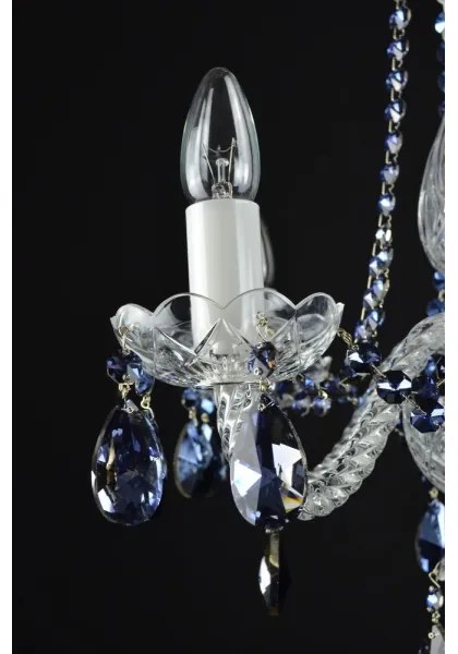 Wranovsky JWZ102052101 - Krištáľový luster na reťazi DE LUXE 5xE14/40W/230V