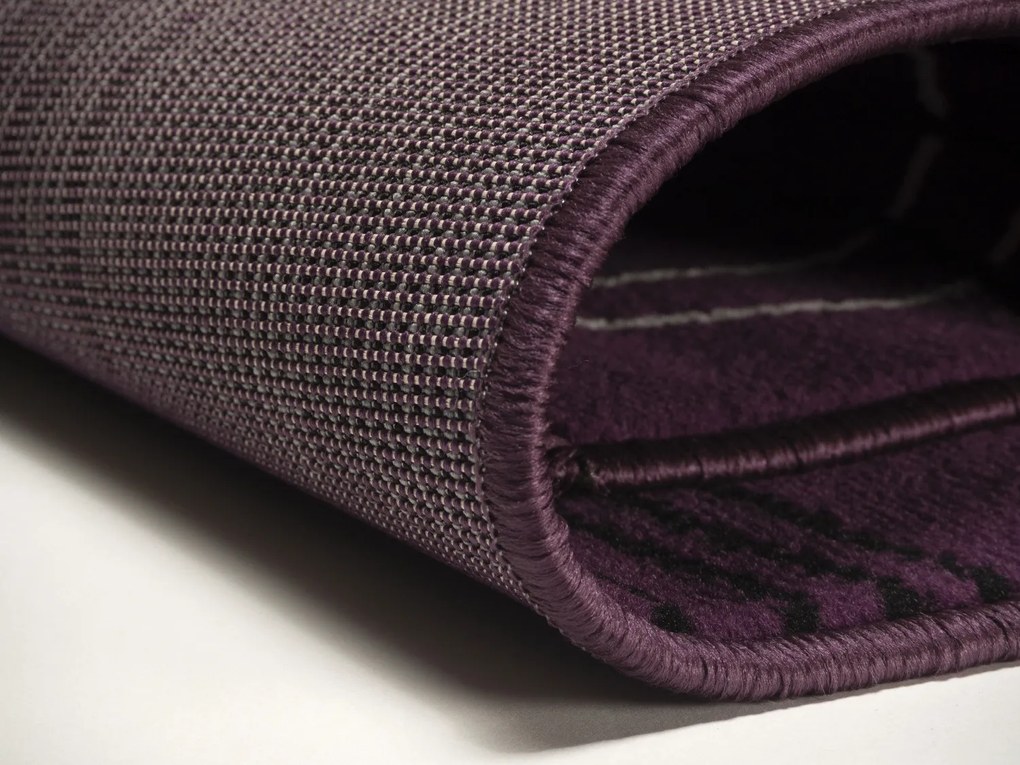Kusový koberec Circles lila, 190x280, fialová, chodba / predsieň, Alfa Carpets
