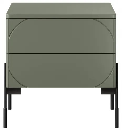 Nočný stolík Sonatia 45 cm - olivová