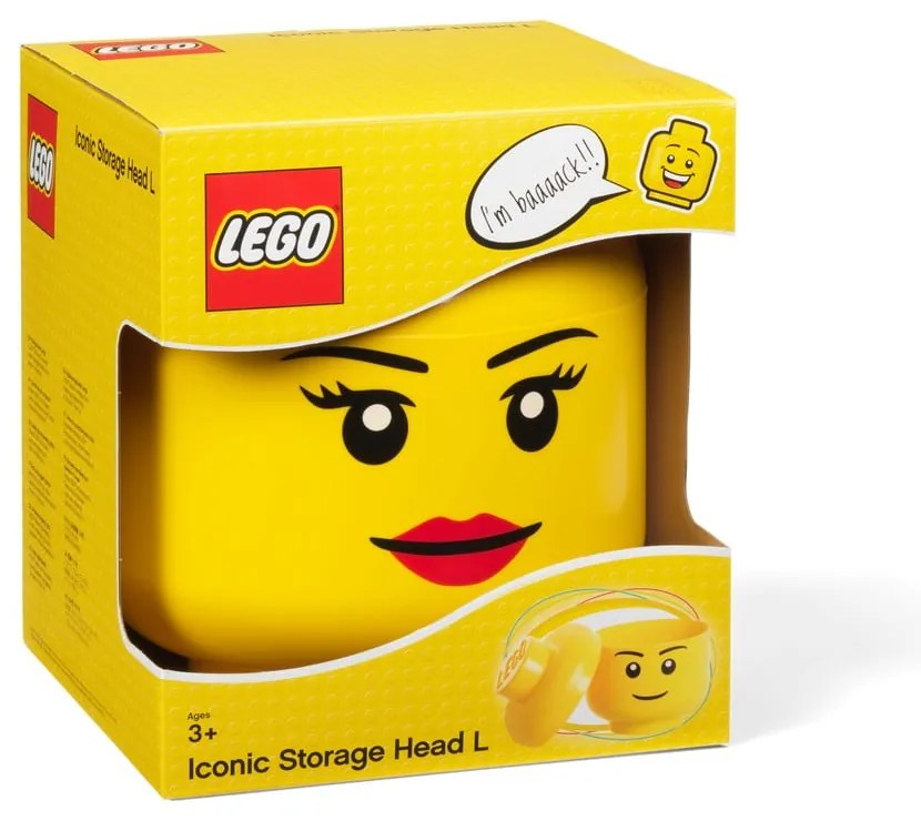 Úložný panáčik LEGO® Girl, ⌀ 24,2 cm