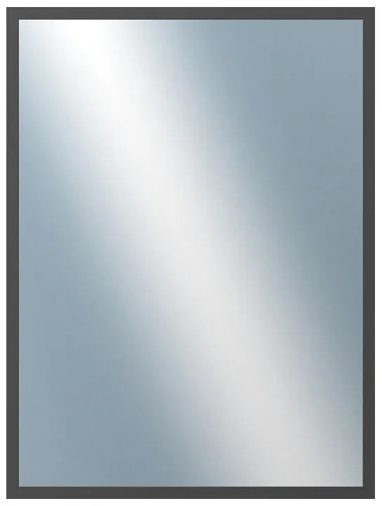 DANTIK - Zrkadlo v rámu, rozmer s rámom 60x80 cm z lišty KASSETTE šedá (3078)