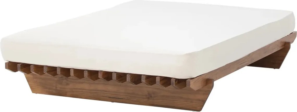 furniture-nabytek.cz - Masívna posteľ Cannes z akácie, lakovaná, hnedá – 140×200 cm