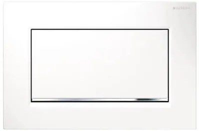 Geberit Sigma30 ovládacie tlačidlo chróm biely 115.893.KJ.1