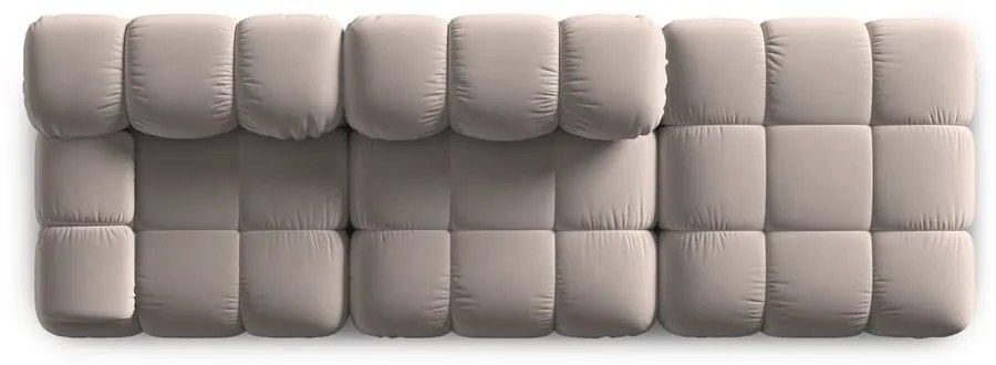 Svetlohnedá zamatová pohovka 282 cm Bellis – Micadoni