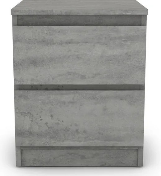 Skrinka /nočný stolík Carlos 402S, šedý beton