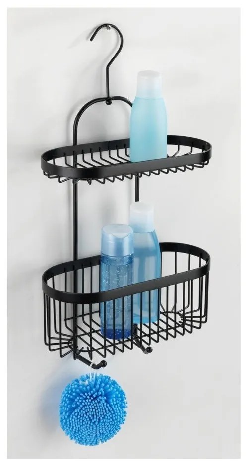 Čierny závesný košík Wenko Classic Plus 2 Tier Caddy