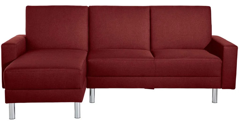 XXXLutz ROZKLADACIA ROHOVÁ POHOVKA, textil, červená Max Winzer - Sedačky - 001775002206
