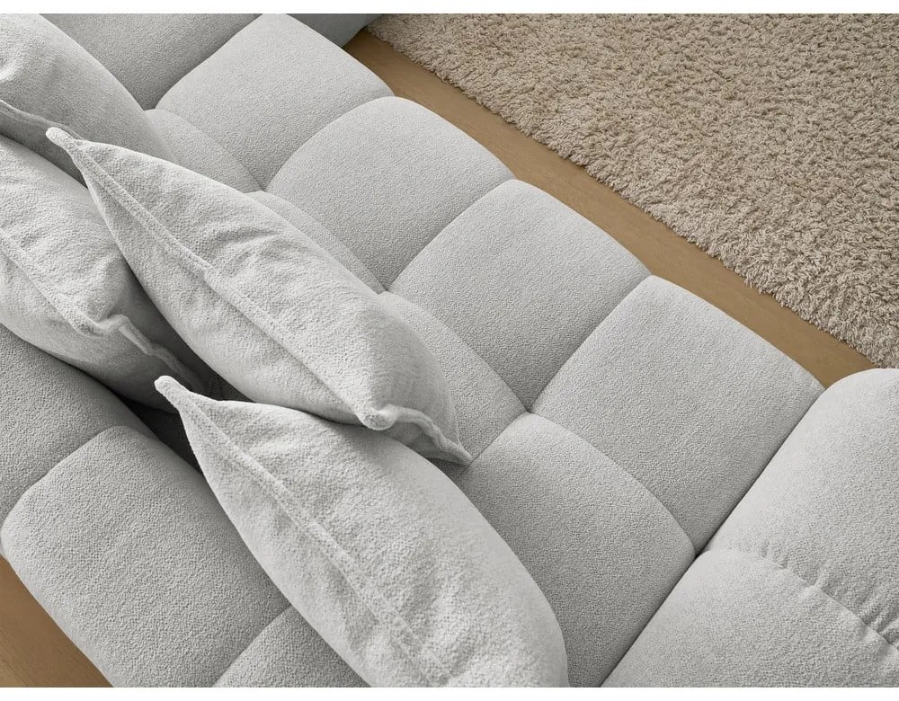 Svetlosivá ženilková rozkladacia/s úložným priestorom rohová pohovka (pravý roh/do L) Everest – Bobochic Paris