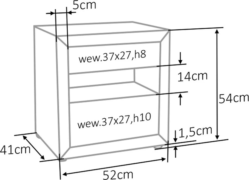 SI ET-003 Sametová nočná skrinka antická ružová
