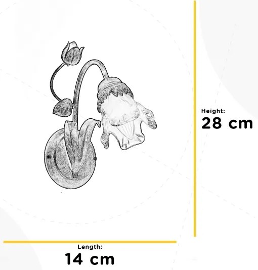 ONLI - Nástenné svietidlo ARIANNA 1xE14/6W/230V