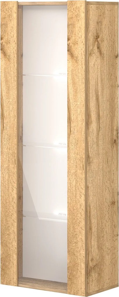 Závesná vitrína Vivien 40 cm s LED osvetlením dub Wotan