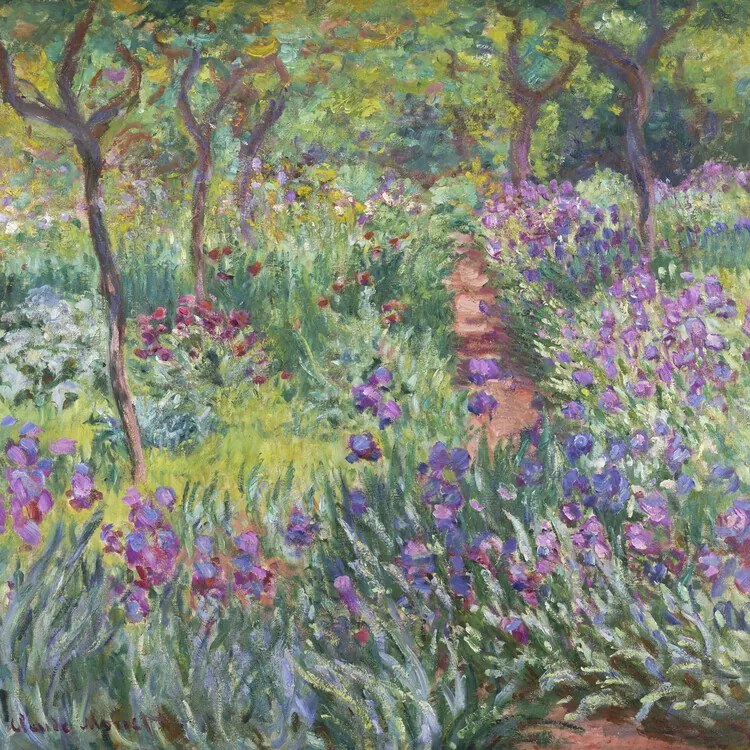 Obrazová reprodukcia The Garden in Giverny, Claude Monet