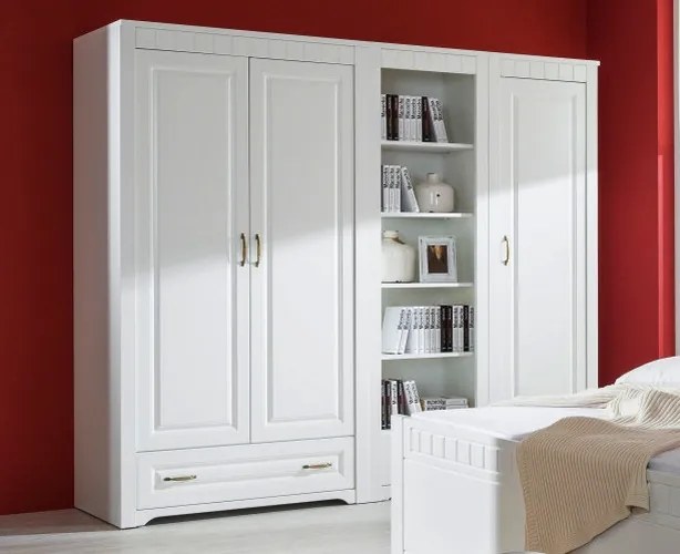 Šatníková skriňa Atik, biela