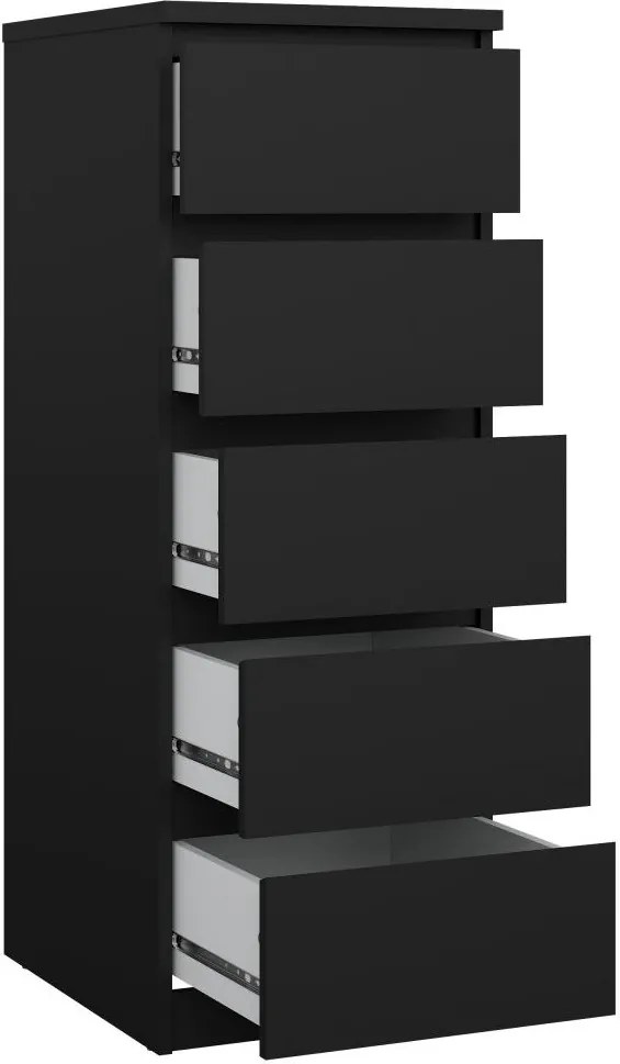 Komoda Simplicitous 233 40 cm čierny mat