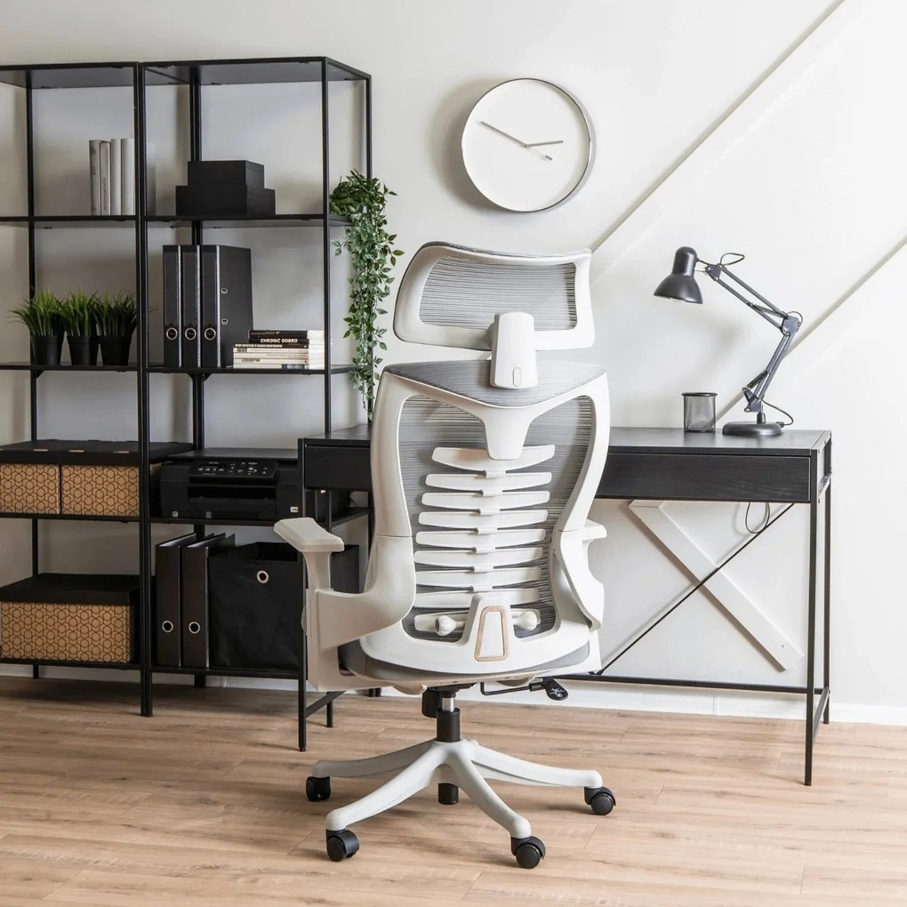 Kancelárska stolička Caret sivá