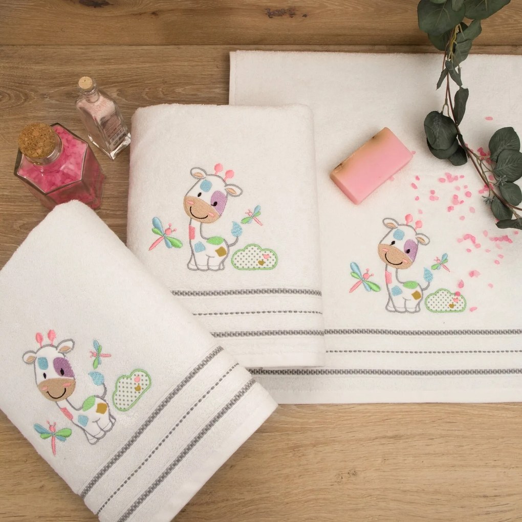 SADA DETSKÝCH UTERÁKOV BABY33 6KS 30X50 CM BIELA