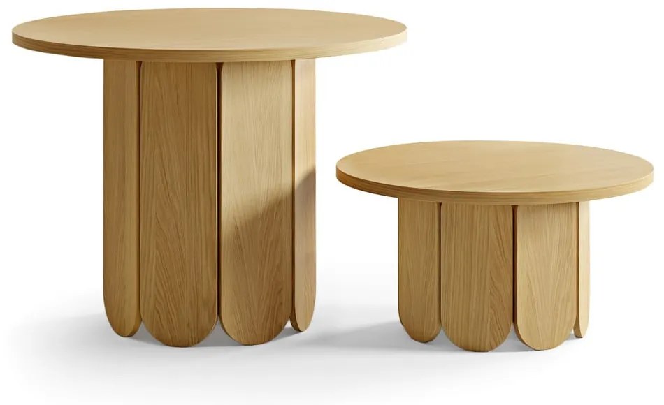 Jedálenský stôl v dubovom dekore Woodman Soft, ø 98 cm