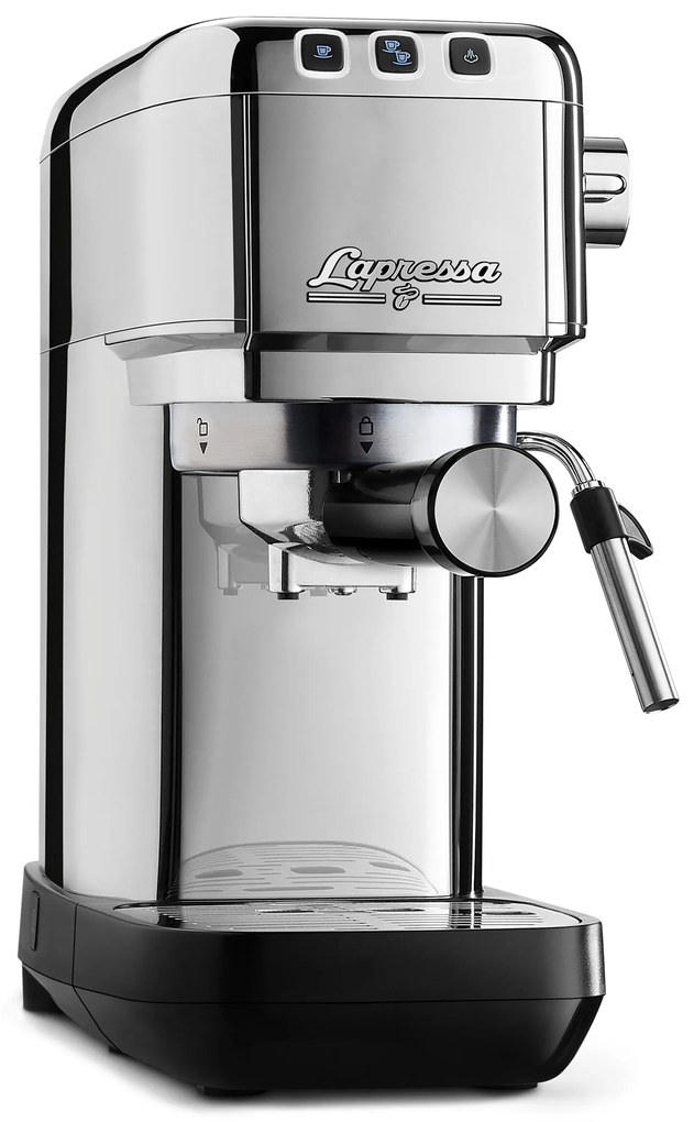 Pákový kávovar »Lapressa«, strieborný