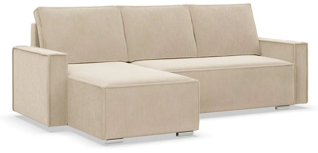 Rohová rozkladacia sedacia súprava LUCCA Béžová