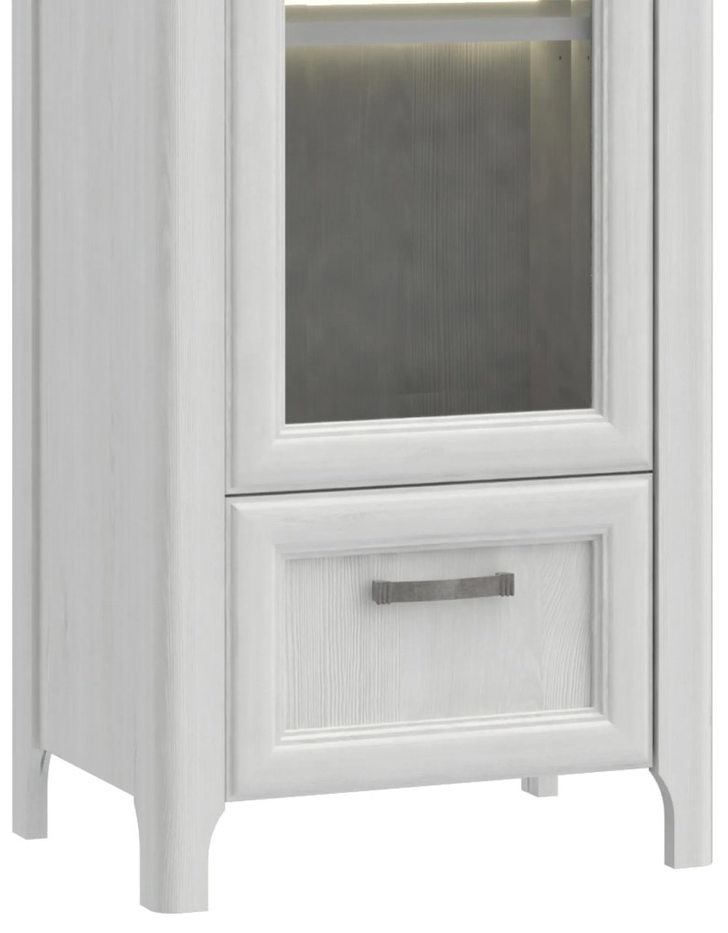 Sconto Vitrína ALEXANDRIA 711 R dub snehobiely