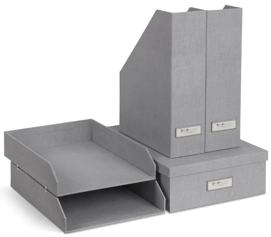 Kartónové organizéry na dokumenty v súprave 5 ks Holger – Bigso Box of Sweden