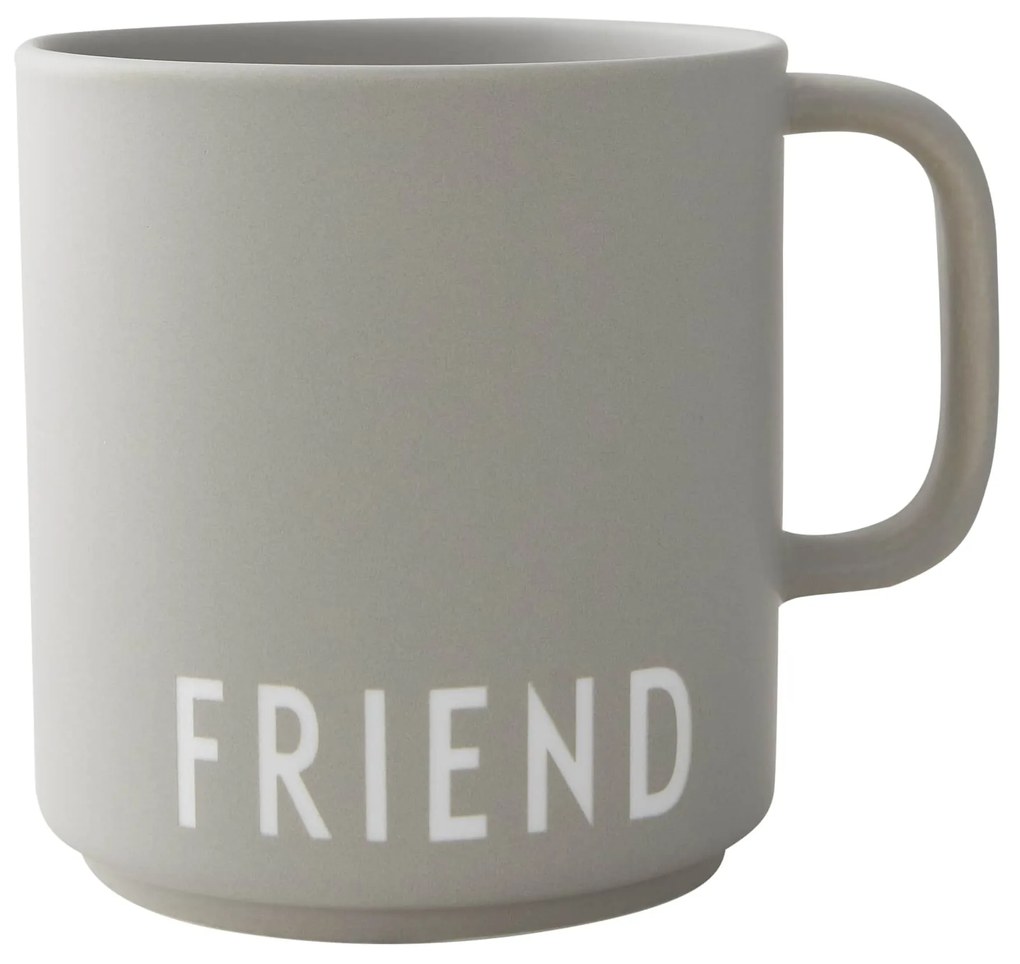 DESIGN LETTERS Porcelánový hrnček Grey Friend 300 ml