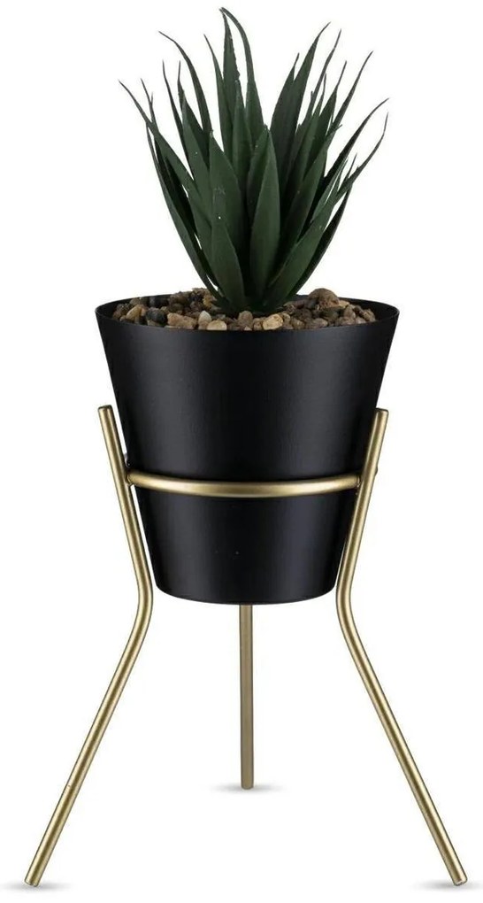 Kvetináč na stojane LOFT 20 cm čierny