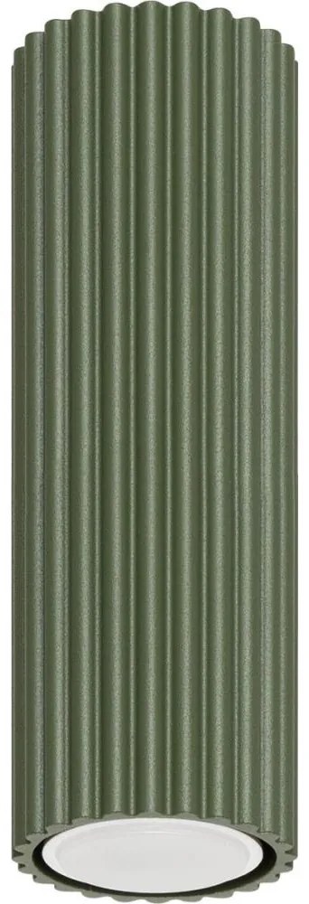 Sollux SL.1607 - Bodové svietidlo KARBON 1xGU10/10W/230V 20 cm zelená