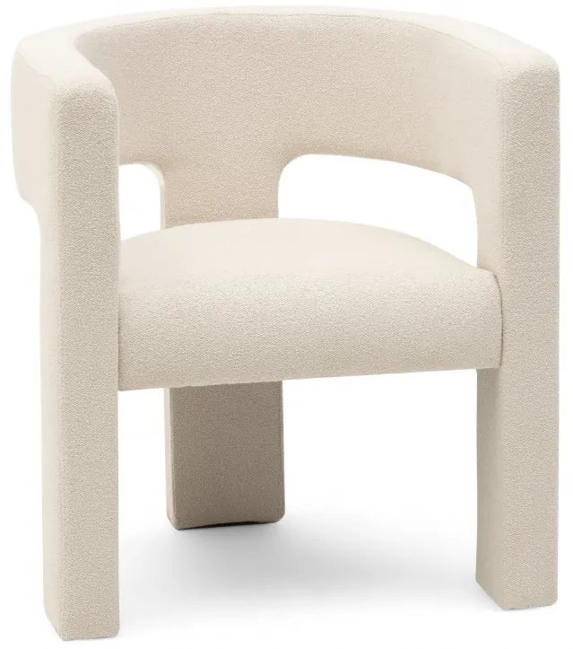 Svetlo béžové dizajnové kreslo ALPAH LOOP