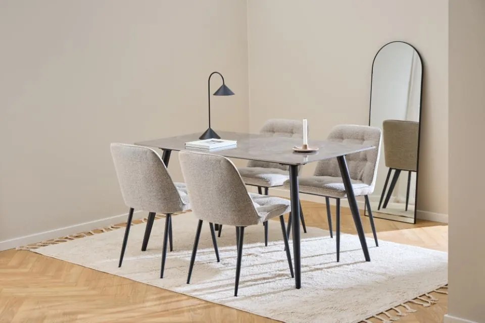 Jedálenský set Wicklow béžový/sivý