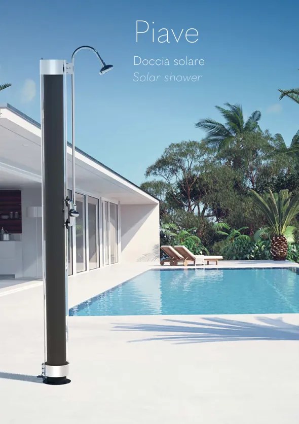 Solárna sprcha Piave, 28L, Eco Rain systém, ľahká údržba