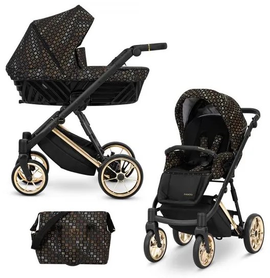 Kočík Kunert Ivento Premium 2v1 - black style