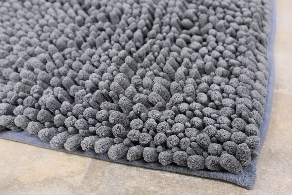 Lalee koberce Kúpeľňová predložka Fluffy 700 Grey - 40x60 cm