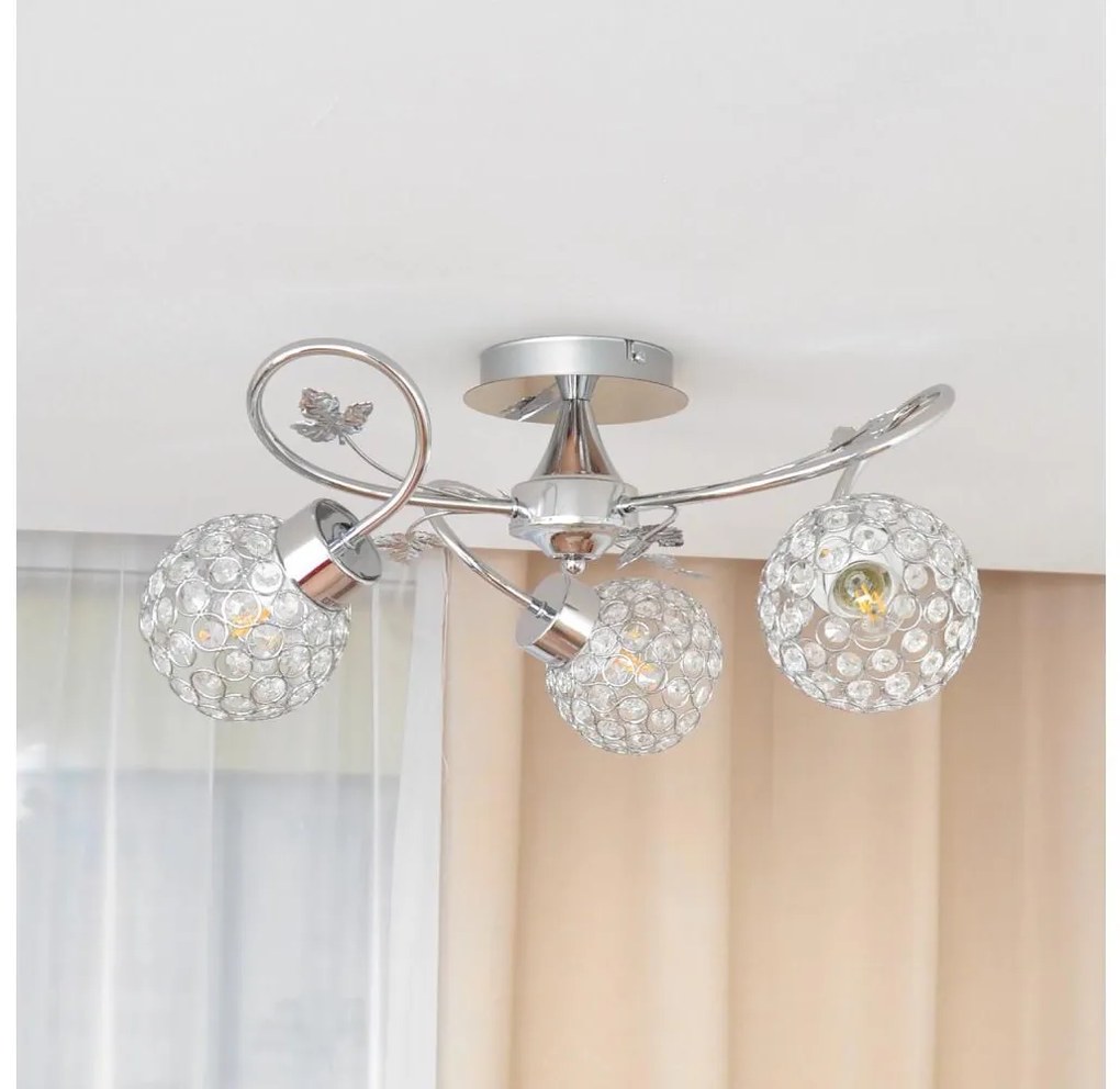 Helam Prisadený luster SOPHIA 3xE27/15W/230V lesklý chróm/číra W-A 1455/3 CH