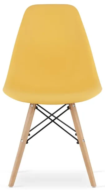 Set jedálenských stoličiek OSAKA horčicové (hnedé nohy) 4ks