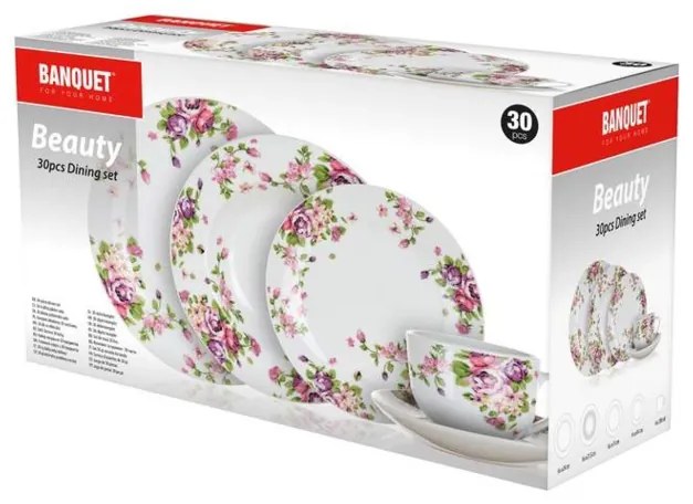 Banquet 30-dielna jedálenská súprava Beauty