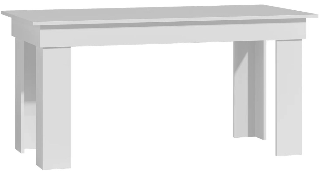 Jedálenský stôl MANILA 160x80 cm biela