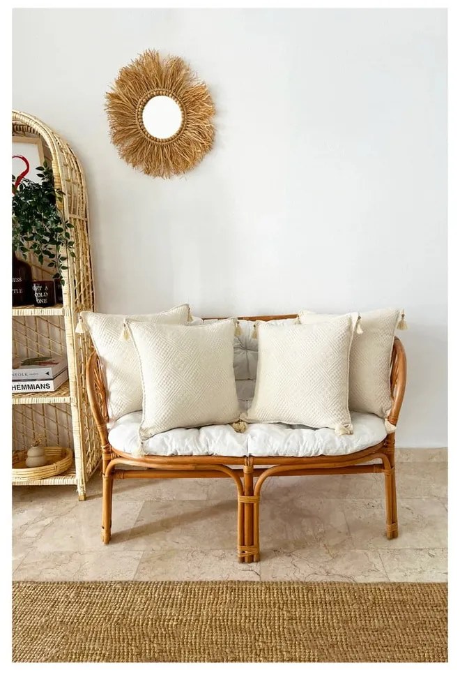 Obliečky na vankúše v súprave 4 ks z bio bavlny 43x43 cm Natural - Mila Home