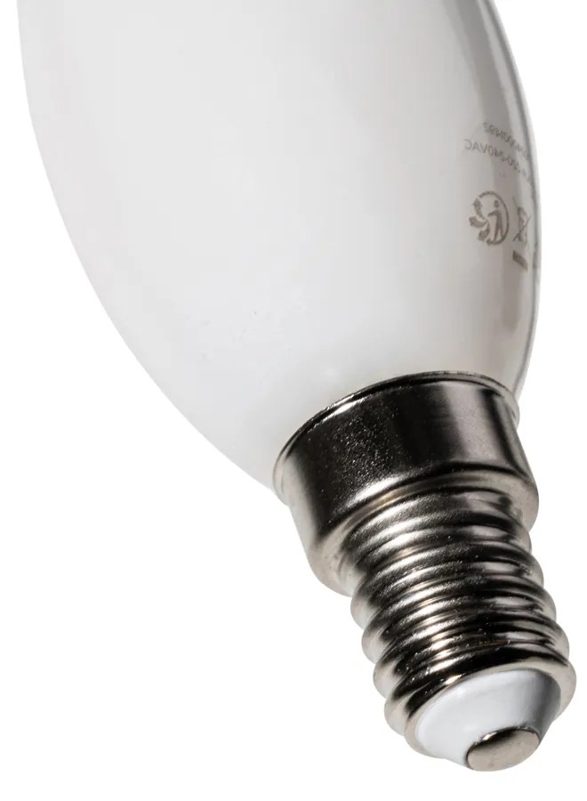 Sada 5 stmievateľných LED žiaroviek E14 BXS35 Opál 4W 450 lm 2200K