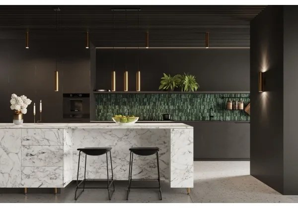 Sollux SL.1201 - Luster na lanku LAGOS 3xGU10/10W/230V zlatá