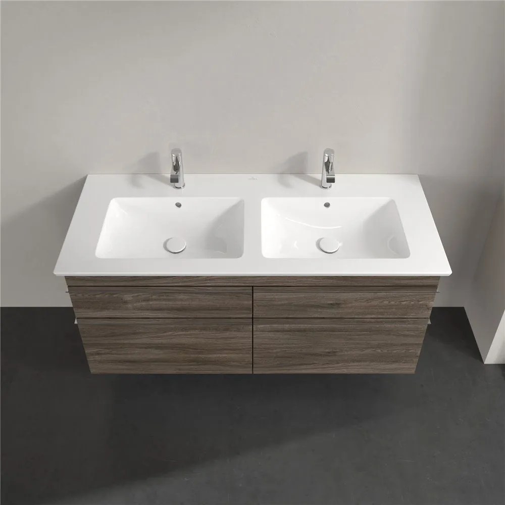 VILLEROY &amp; BOCH Venticello závesná skrinka pod dvojumývadlo, 4 zásuvky, 1253 x 502 x 590 mm, Stone Oak, A93001RK