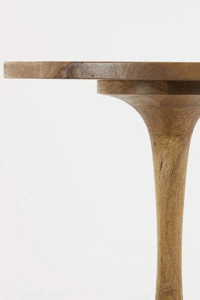 Okrúhly drevený bistro stolík Bicaba - Ø50*55 cm
