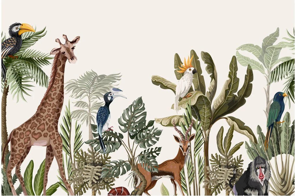 Obraz - Obyvatelia Afriky (90x60 cm)