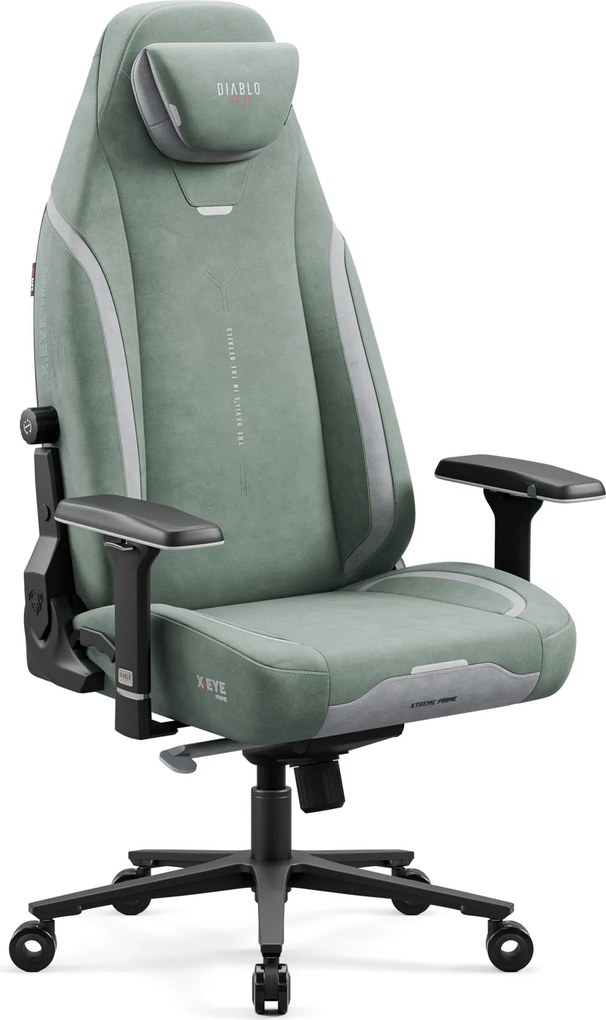 Zelené herné kreslo Diablo X.Eye Prime, Normal Size, Gothic Green