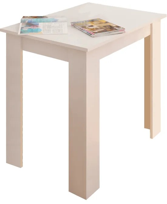 Jedálenský stôl TARINIO, biely