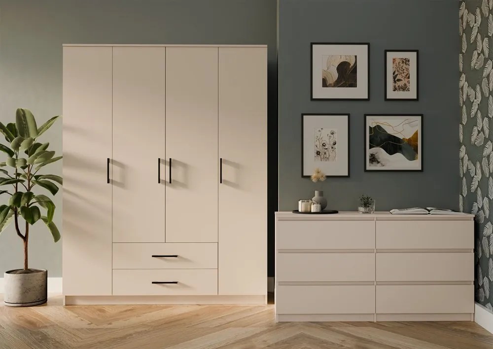 Šatní skříň Romana 160 cm kašmír