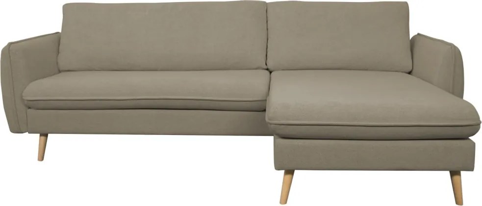 Rohová sedačka Salma,svetlo hnedá látka, univerzálna pravá/ľavá