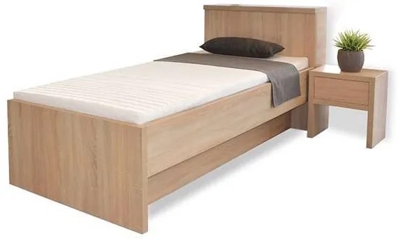 Ahorn TROPEA BOX PRI HLAVE - posteľ s praktickým úložným boxom za hlavou 80 x 200 cm, lamino