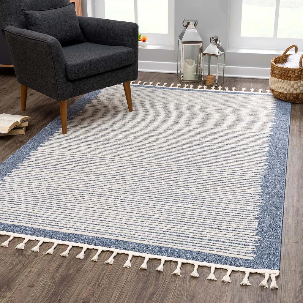 Dekorstudio Moderný koberec ART 2231 modrý Rozmer koberca: 120x170cm