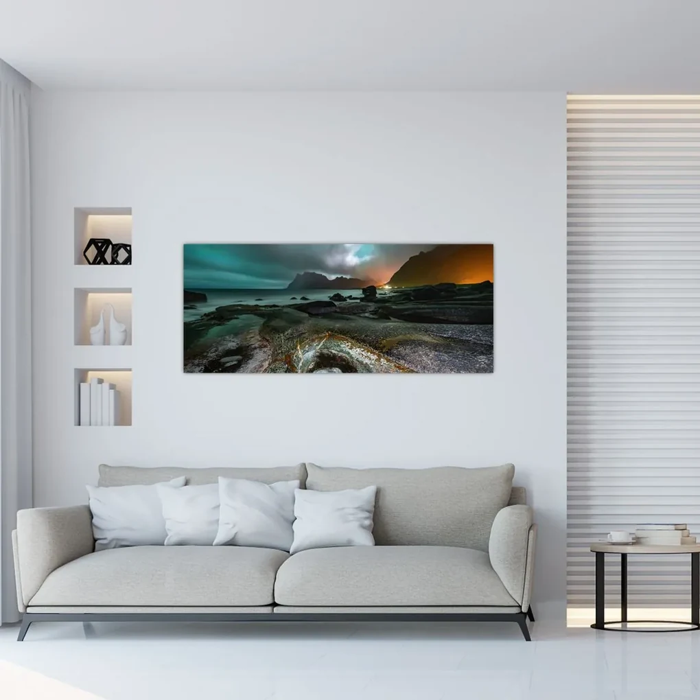 Obraz - Nočná scéna (120x50 cm)